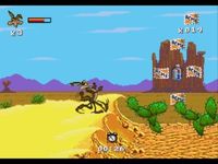 une photo d'Ã©cran de Desert Demolition sur Sega Megadrive